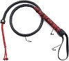 SMD Stallion, Leather Whip and Flogger, BDSM Μαστίγιο, Red / Black
