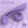 Tracy's Dog Junibell Clitoral Rabbit Vibrator, Dual Stimualtion, Liquid Silicone, 10 Vibration Modes, Whisper-Quiet, Lavender