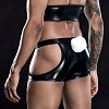 SMD Bunnie Servant, Rabbit Cosplay Leather Outfit & Mask, Black