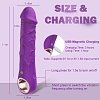 SMD Jumper Pocket, Realistic Vibrator Dildo 18cm Ρεαλιστικός Δονητής, Purple