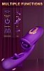 SMD Multitasker, Clitoral Licking, Flapping and G Spot Vibrator 3-in1, Διπλός Δονητής με 9 Vibrating Modes, Purple