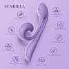 Tracy's Dog Junibell Clitoral Rabbit Vibrator, Dual Stimualtion, Liquid Silicone, 10 Vibration Modes, Whisper-Quiet, Lavender