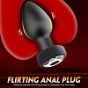 SMD Vibra Plug, Remote Controlled Butt Plug Vibrator, Πρωκτική Σφήνα με Δόνηση με Χειρισμό μέσω Remote, Black