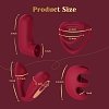 Tracy's Dog LOVE Remote Couple Interactive Kit, Dual Cock Ring, Couple & Finger Vibrator with Vibrating Bullet, Red