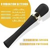 Tracy's Dog Hammer Magic Wand Set, Wireless Massage Vibrator, 3 Heads for G-Spot/Clitoral/Anal Stimulation, 30cm, Black/Gold
