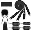 SMD Immobiliser, BDSM Bed Restraint System, με Ιμάντες, Χειροπέδες, Μάσκα και Tickler, Black