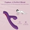 Tracy's Dog Beta Rabbit 3-in-1 Sucking Swing Vibrator, 3 Suction & 10 Vibration Modes, Purple