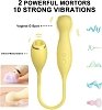 SMD LILO Kinky Cat, Dual-Head Clitoral Stimulator / Bullet & Egg Vibrator, 10 Vibrations, Yellow