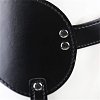 SMD Ballistix, Leather Eye Mask with Ball Mouth Gag, Black