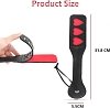 SMD HURTS Fetish Spanking Paddle Series, BDSM Imprint Spanking Paddle, Faux Leather, 32cm, Black/Red