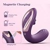 Tracy's Dog Juicy Clitoral Licking & G-Spot Vibrator 2 in 1, 7 Licking & 10 Vibration Patterns, Purple