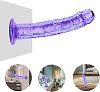 SMD Vanguard, Realistic Dildo 21cm Ρεαλιστικό Dildo με Βεντούζα, Purple / Clear