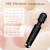 SMD Vibrator Wand, Ασύρματος Κλειτοριδικός δονητής, 20 Vibrations & 8 intensities, Black