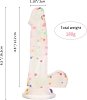 SMD Vanguard Confetti, Realistic Dildo 16.5cm Ρεαλιστικό Dildo με Βεντούζα, Clear
