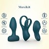 Tracy's Dog Maxikit Couples Vibe Set, Vibrating Cock Ring, Panty Vibrator & Butt Plug with Bullet, Green