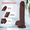 SMD Boytoy Realistic Dildo, Ρεαλιστικό Ομοιώμα Πέους με Όρχεις και Βεντούζα, 19.5cm, Black