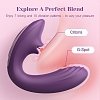 Tracy's Dog Juicy Clitoral Licking & G-Spot Vibrator 2 in 1, 7 Licking & 10 Vibration Patterns, Purple