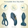 Tracy's Dog Maxikit Couples Vibe Set, Vibrating Cock Ring, Panty Vibrator & Butt Plug with Bullet, Green