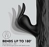 SMD Wet Dream, Rabbit Clitoral Stimulation and G Spot Vibrator 2-in1, Διπλός Δονητής με 10 Vibrating Modes 24.5cm, Black