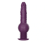 SMD Drill'n'Thrill, Thrusting Realistic Dildo Vibrator, 25cm 3 Bouncing & 10 Vibration Modes, Purple