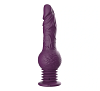 SMD Drill'n'Thrill, Thrusting Realistic Dildo Vibrator, 25cm 3 Bouncing & 10 Vibration Modes, Purple