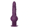 SMD Drill'n'Thrill, Thrusting Realistic Dildo Vibrator, 25cm 3 Bouncing & 10 Vibration Modes, Purple