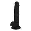 SMD New Stallion Midi Rocks, Realistic Liquid Silicone Dildo 17cm, Ρεαλιστικό Ομοιώμα Πέους με Όρχεις και Βεντούζα, Black