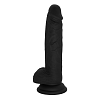 SMD New Stallion Midi Rocks, Realistic Liquid Silicone Dildo 17cm, Ρεαλιστικό Ομοιώμα Πέους με Όρχεις και Βεντούζα, Black