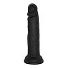 SMD New Stallion Mini, Realistic Liquid Silicone Dildo 13cm, Ρεαλιστικό Ομοιώμα Πέους με Βεντούζα, Black