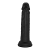 SMD New Stallion Mini, Realistic Liquid Silicone Dildo 13cm, Ρεαλιστικό Ομοιώμα Πέους με Βεντούζα, Black