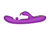 SMD Aurora Rabbit Swinging Silicone Vibrator, 7 Vibration Modes & 10 G-Spot Stimulation Modes, 24cm, Royal Purple