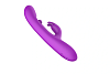 SMD Aurora Rabbit Swinging Silicone Vibrator, 7 Vibration Modes & 10 G-Spot Stimulation Modes, 24cm, Royal Purple