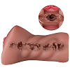 SMD Vixen Jasmine, Vagina Masturbator with 3D Textured Realistic Pussy, Brown