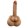 SMD Dual Fantasy, 2-in-1 Sex Doll with 19cm Dildo Bendable and Tight Anus, Flesh