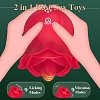 SMD Keeps Giving, Tongue Clitoral Rose Vibrator με 9 Licking + 9 Vibrating Modes, Rose Red