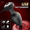 SMD Vibra Plug, Remote Controlled Butt Plug Vibrator, Πρωκτική Σφήνα με Δόνηση με Χειρισμό μέσω Remote, Black