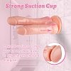 SMD Twisted Twins, Double Ended Realistic Dildo, Suction Cup Base, 16-18cm, Pink/Skin