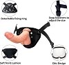 SMD Sentinel, Strap on Harness με Ρεαλιστικό Dildo & Adjustable Waist and Thighs, Brown