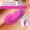 SMD Wearable Panty Thrill Vibrator, App-Controlled Portable Butterfly Vibrator for Couples, 9 Modes, IPX7 Waterproof, Purple