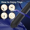 SMD Lipstick Vibrator for G spot, Clitoral & Anal stimulation, Ασύρματος με 10 επιλογές Δόνησης, Black