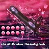 SMD RockHard, Vibrating Anal Plug & Dildo with Cock Ring για Strap On & Double Penetration με 10 Vibration Modes, Black