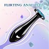 SMD Anal Joy, Steel Diamond Butt Plug, Small, 7cm, Blue