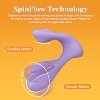Tracy's Dog Swirlii Rotating Vibrator, Remote & Dual G-Spot & Clitoris Stimulation, Purple