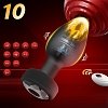 SMD Vibra Plug, Remote Controlled Butt Plug Vibrator, Πρωκτική Σφήνα με Δόνηση με Χειρισμό μέσω Remote, Black