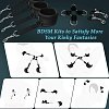 SMD Posture Mattress, Sex Pillow Cushion with Bondage Cuffs, Cross Strap & Nipple Clamps BDSM Kit