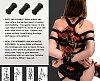 SMD Bound Bliss 10m., Σετ των 3τμχ, Shibari Bondage Rope with Metal Tip, BDSM Σχοινί Δεσίματος από Πολυεστέρα, Black