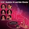 SMD Satisfaction, Sex Machine με Vibrator, Clit & Anal Stimulator με Remote, Heating Mode & 10 + 10 Vibrating Modes