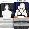 SMD Maitresse Asservie, Bondage Breast Harness with Adjustable Handcuffs, Collar & Leash, Black