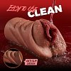 SMD Vixen Destiny, 2-in-1 Masturbator with 3D Textured Realistic Pussy & Ass, Brown