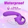 SMD Double Trouble Clitoral Licking and G Spot Vibrator 2-in1, Διπλός Δονητής με 10 Vibrating Modes, Purple